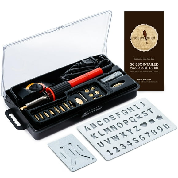 Wood Burning Kit 22PCS, Adjustable Temperature Pen with 18 Tips&Accessories All in a Storage Case - Complete Gift for Mastering T