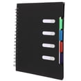 thumbnail image 5 of OUNONA Black Notebook for Note Taking and Planning, Stylish Design with Plastic and Paper, Lightweight and Portable, 5 of 7