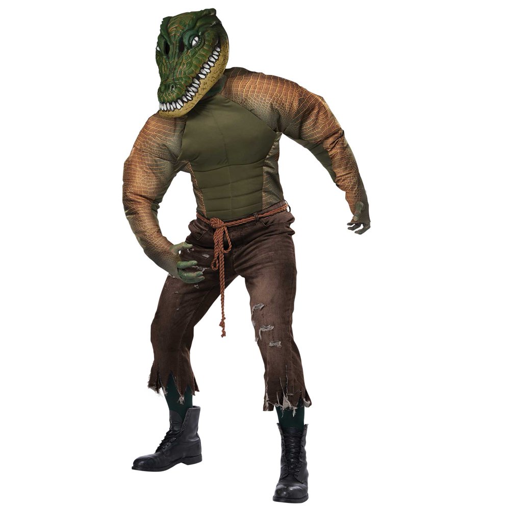 Crocodile Gator Man Adult Costume Size: Small/Medium - Walmart.com