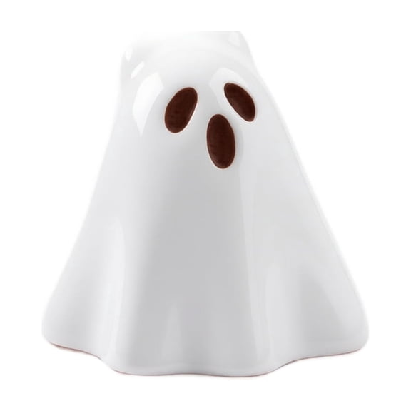 Ghost Figurine Small Ceramic Halloween Accent for Indoor Home Party Decor