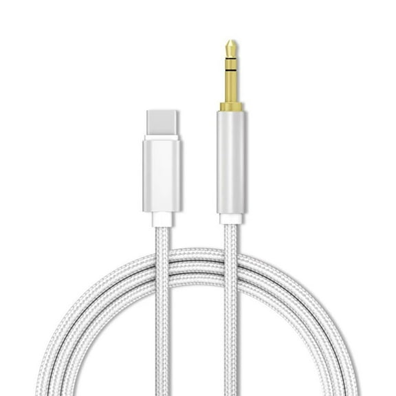 USB C to 3.5mm Aux Cable, Nylon Braided Type C to Male Adapter Stereo Extension Audio Cord for iPhone 15/15Plus/ Pro/Pro Max, Car Aux Cable for Samsung Galaxy S23 Ultra, iPad Pro Air, Pixel 4 (3.3ft)