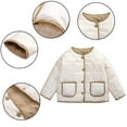 thumbnail image 6 of LYMAYTER Kids Unisex down Jacket Boys Girls Long Sleeve Warm Outerwear Toddler Winter Light Coats for 1-6 Years, 6 of 6