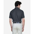 thumbnail image 3 of CORE365 88194 Men's Optimum Short Sleeve Twill Dress Shirt-Carbon-4XL, 3 of 5