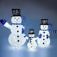 thumbnail image 4 of Joyfy 3 Pcs Collapsible Snowman Yard Light Christmas Outdoor Decorations,3D 270 Pre-Lit LED Snowman Christmas Decorations,Christmas Yard Light with Stakes Holiday Decor, 4 of 12