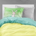 thumbnail image 2 of Bunny Rabbit Watercolor Fabric Standard Pillowcase, 2 of 2