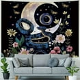 thumbnail image 4 of WYYP  Moon Phase Tapestry Flower Tapestry Floral Moth Tapestry Snake Tapestry Black Background Tapestry Wall Hanging for Room Painting, 4 of 6
