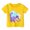 Yellow, variant on WOYY Toddler Girls Dinosaur T-Shirt Short Sleeve Round Neck T Shirt Summer Casual Tee Top