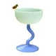 thumbnail image 2 of Vasos de yogur de vidrio de colores resistentes al calor con patas, s pequeños para , copas de postre, para frutas, Bar, cócteles, , base Macarena Cuencos de postre de copa, 2 of 7