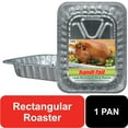 thumbnail image 2 of (2 pack) Handi-Foil Aluminum Foil Large Rectangular Rack Roaster Pan, 1 Count 16.625" x 11.875" x 2.625", 2 of 6