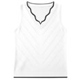 thumbnail image 4 of WEIWEN Womens Tank Tops 2026 Trendy Summer V Neck Ribbed Knit Sleeveless Tops for Women Dressy Casual Lightweight Sweater Vest Top tx06-White, M, 4 of 4