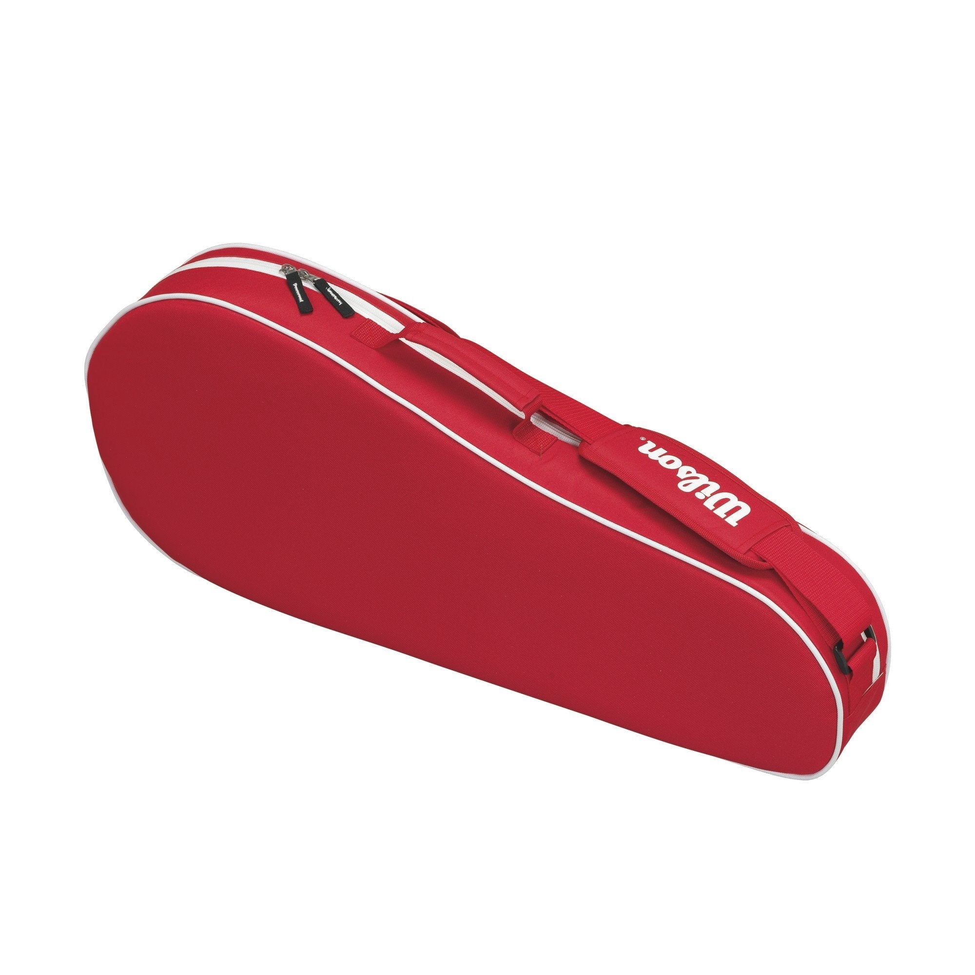 Wilson Advantage Team Triple Racket Bag - Holds up to 3 Rackets, Red/White