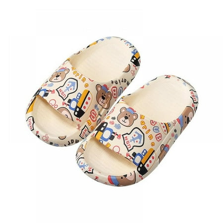 

Lovebay Girls Boys Cartoon Slippers Summer Slides Sandals Kids Shower Slippers for Beach Pool Water Shoes