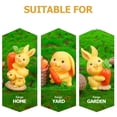 thumbnail image 3 of 8pcs Cute Bunny Miniature Rabbit Figurines DIY Resin Bunny Decorations for Easter Micro Landscape Decor, 3 of 7