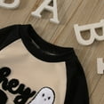 thumbnail image 5 of REDARER Halloween Baby Clothes - Boys Girls Cartoon Pumpkin Ghostface Printing Pullover Romper Jumpsuit Clothes, Halloween Decorations,Color:Black Size:3-6 Months, 5 of 8