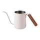 thumbnail image 1 of Cafetera de goteo con hervidor de 250 ml, boquilla de mango de madera anticalor de 4 mm y cuello de cisne Blanco, 1 of 9