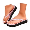 thumbnail image 3 of Yuanlong Women's Thong Sandals Polka Dot Flip Flops Wedge Soft EVA Platform Non Comfort Casual Beach Walking Sandals, 3 of 8
