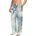 thumbnail image 6 of Salouo Algae Corals and Seashells Print Pajama Pants for Men, Lounge Pants Elastic Waistband Casual Men's sleepwear Loungewear Sleep Pajama Pant -X-Large, 6 of 7