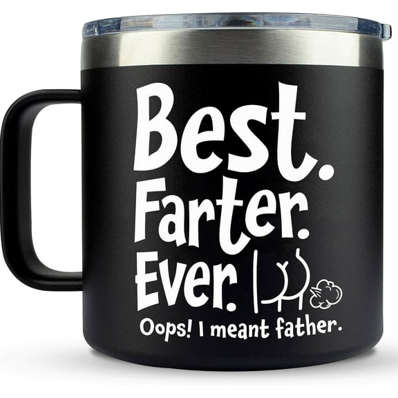 Gifts for Dad from Daughter, Son - Father's Day Gifts for Dad, Men - Dads Birthday Gift Ideas, Happy Birthday gifts for Dads, Fathers - Funny Coffee Mug for dad 14 Oz