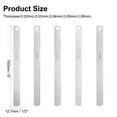 thumbnail image 2 of Uxcell 5 Pack Metric Steel Feeler Gauge, 0.02mm-0.06mm Thickness Filler Gauge,Valves, Guitar Gauge Gage Measuring Tool, 2 of 7