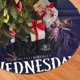 thumbnail image 2 of Falda para árbol de Navidad de miércoles, suave y divertida, decoración navideña de granja con cuello para árbol de Navidad de 30", 2 of 4