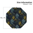 thumbnail image 2 of Fuzoiu Sunflowers Print Leather Coasters Set,Drink Coasters Set of 4,for Tabletop Protection, Durable PVC Coasters,Home Décor and Housewarming Gift-Octagon, 2 of 6