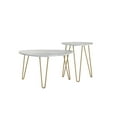 thumbnail image 3 of Novogratz Athena Nesting Tables, White Faux Marble, 3 of 11