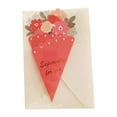 thumbnail image 2 of Ramos Tarjetas de felicitación Tarjeta en blanco Tarjeta de regalo Incluye sobre para aniversarios rojo, 2 of 9