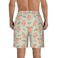 thumbnail image 3 of Yiaed Pigs Exercising Print Men's Swim Trunks with Lining Quick Dry Sports Shorts Beach Shorts Boardshorts-, 3 of 5