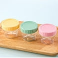 thumbnail image 2 of [6 Pack] Salad Dressing Container To Go,100ml Glass Small Condiment Container with Lids, Dipping Sauce Cups Set, Leakproof Reusable Sauce Containers for Lunch Box Work Trip., 2 of 4