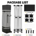 thumbnail image 3 of HOTEEL 10'x20' Pop Up Canopy Tent,Outdoor Canopy with Wheeled Bag,for Parties,Wedding,Backyard,Camping,Black, 3 of 11