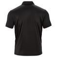 thumbnail image 5 of GrmtClth Men's Solid Color Stretch Polo Shirt Slim Fit Short Sleeve Breathable Golf Athletic Casual Business Tops 2026 Black S, 5 of 9