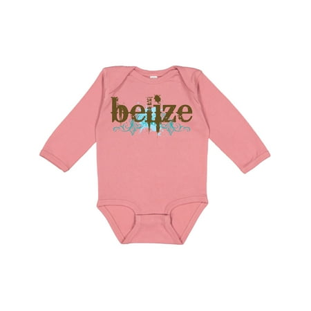 

Inktastic Belize Country Grunge Shirts Boys or Girls Long Sleeve Baby Bodysuit