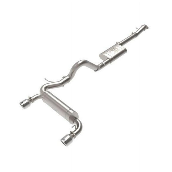 aFe Power 49-33138-P; Vulcan Series 3 IN to 2-1/2 IN Stainless Steel Cat-Back Exhaust System Polished Fit Ford Bronco 21-22 L4-2.3L (t)/V6-2.7L (tt)