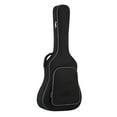 thumbnail image 4 of Funda para guitarra con bolsillo frontal, resistente al agua, color negro, ligera, con asa lateral, acolchado de 10 mm, 40-41 pulgadas, 4 of 10