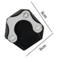 thumbnail image 5 of LOVIVER 4 Pcs Accessoires de Plaque de Support Latéral de Moto pour Argent, 5 of 5