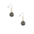 thumbnail image 2 of Delight Jewelry Goldtone ''Dream'' on Hatched Disc Gold Tone Infinity French Earrings, 2 of 4