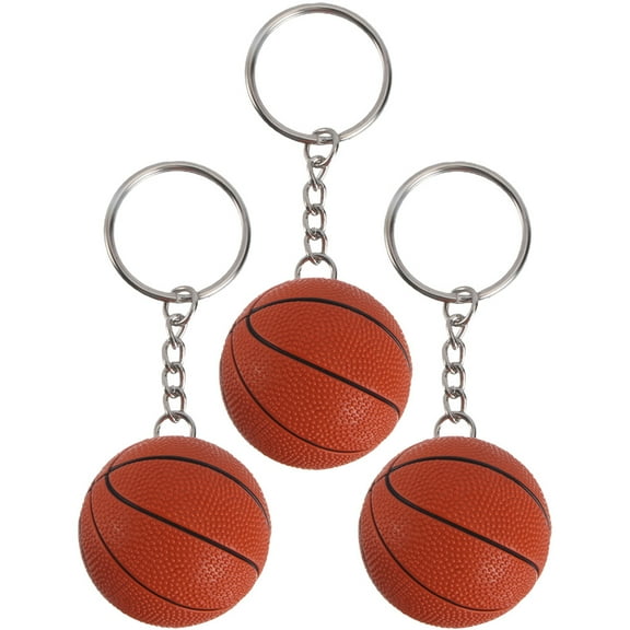 SHINYPASING Sport Keychains Basketball Keychain Metal 3Pcs