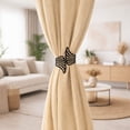 thumbnail image 2 of Evideco French Home Goods Curtain Holdbacks Set of 2 Metal Wings Curtain Tiebacks – Elegant and Durable Design – Black, 2 of 7