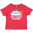 thumbnail image 3 of Inktastic My First Cruise with Cruise Ship and Palm Trees Boys or Girls Baby T-Shirt, 3 of 5