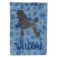 thumbnail image 1 of Carolines Treasures CK6037CHF 28 x 0,01 x 40 Po Caniche Standard Bienvenue Drapeau Toile Maison Taille, 1 of 4
