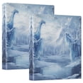 thumbnail image 2 of Snow-covered Scene 3 Ring Hardcover Binders 1.5in Round Rings for Letter-Size Folder Paper Organizer Pockets for Office Student Recipe, 2 of 9