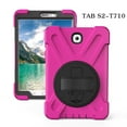 thumbnail image 3 of XYX Case for Samsung Galaxy Tab S2 8.0 inch SM-T710/SM-T715 with 360 Degree Rotating, Hand Strap, Shoulder Strap, Rose, 3 of 7