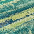 thumbnail image 5 of HomeRoots 612500 8 x 10 ft. Emerald & Lime Green Abstract Washable Indoor & Outdoor Rectangle Area Rug, 5 of 5
