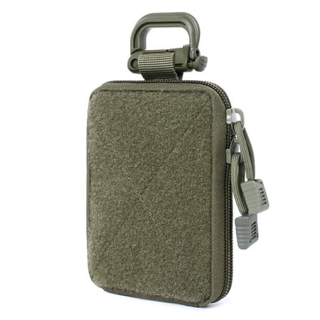 Yucurem Camping Waist Pouch EDC Tool Zipper Bags Multi-Function Tool Accessories Bags (Green)