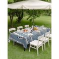 thumbnail image 5 of 60x102 Inch Outdoor Tablecloth with Umbrella Hole Zipper Rectangle Vintage Oil Painting Forest Rectangular Tablecloths Outside Waterproof Vintage Birds Branches Patio Table Cover for Picnic Party, 5 of 8