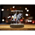 thumbnail image 3 of Abelisaurus Dinosaur 3D Engraved Crystal 3D Engraved Crystal Keepsake/Gift/Decor/Collectible/Souvenir, 3 of 6