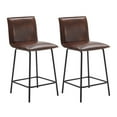 Duhome Elegant Lifestyle Counter Height Bar Stools Set of 2 with Back