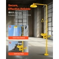 thumbnail image 2 of VEVOR Emergency Shower Eye Wash Station Combination OSHA-Approved Eyewash Unit Yellow, 2 of 9