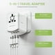 thumbnail image 5 of Adaptador de Viaje LENCENT Blanco con 4 Puertos USB para Europa, Reino Unido, América y Australia, 5 of 7