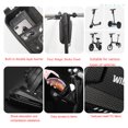 thumbnail image 3 of Greeniant Scooter First Bags Shell Paquete de haz frontal Paquete de manija de bicicleta impermeable Equilibrio Organizador de almacenamiento de Mochilas de mochilero Negro 150x120x290mm, 3 of 6
